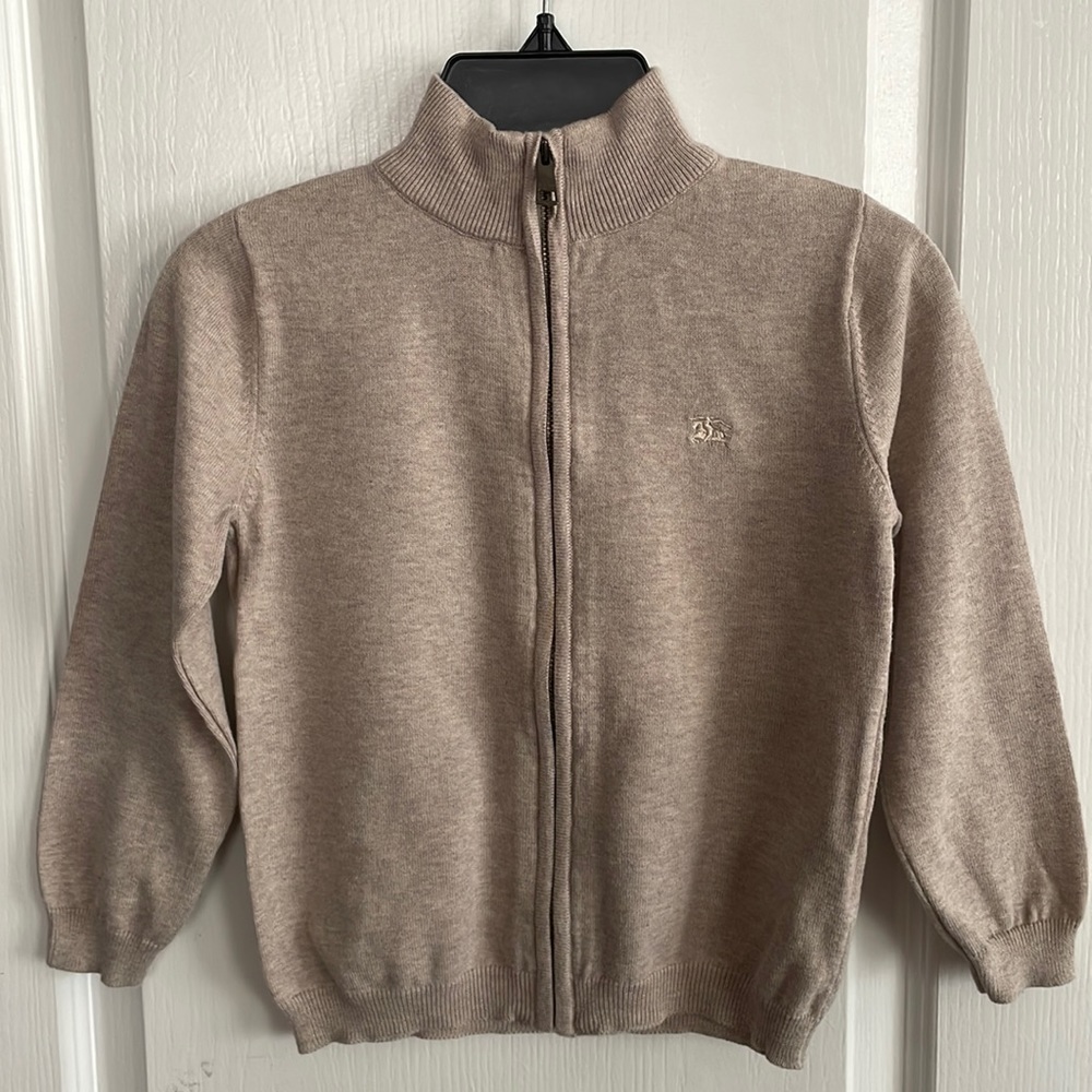 Burberry Boys Zip Up Sweater